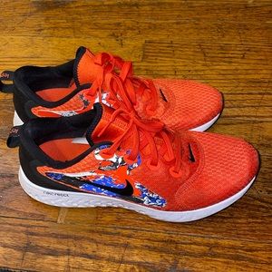 Nike Legend React Womens Shoes Size 10, Color:Team Orange/Black/White